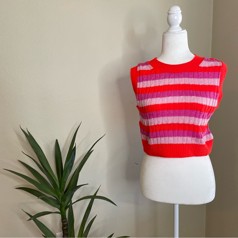 Colorful H&M sweater vest jumper size medium worn once!